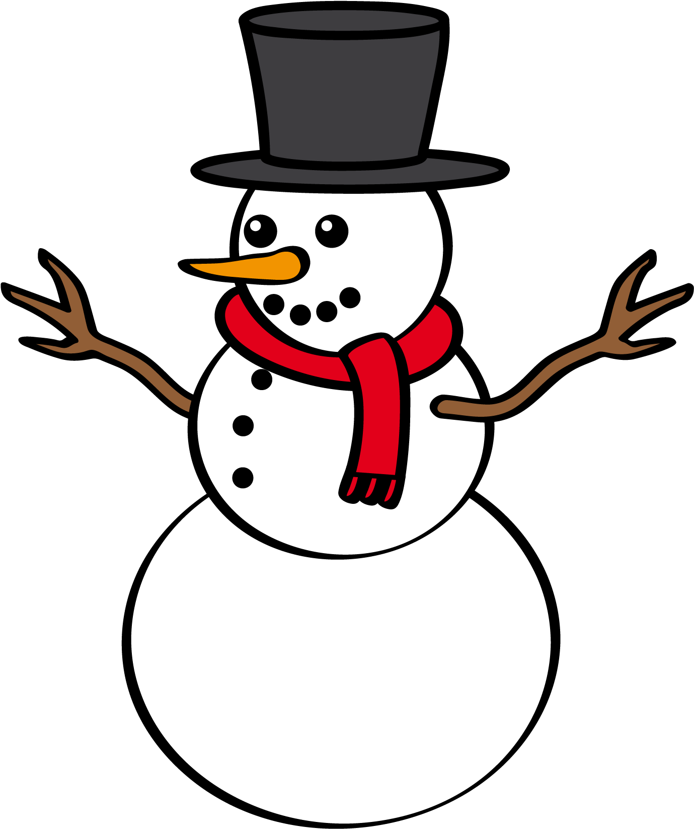 Snowman Clipart. 