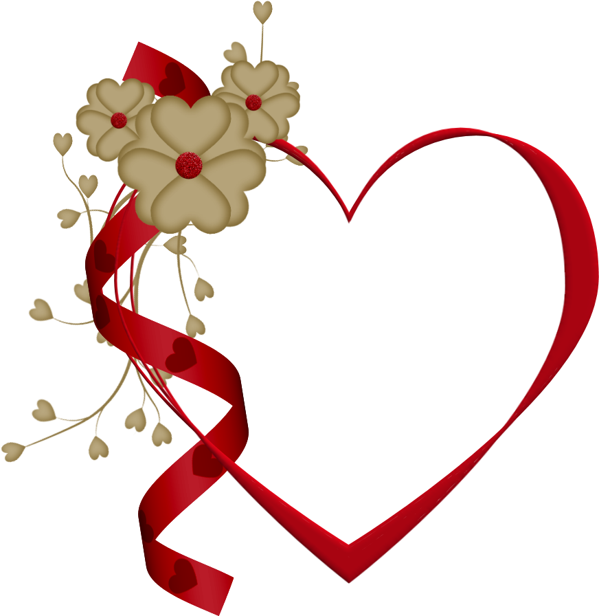 Heart Imagesred Heartsteddy Beardividersclip - Love Heart Frames Png (885x905)