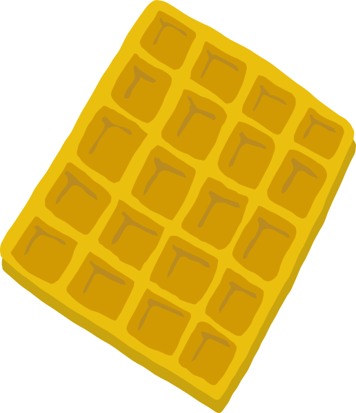 Free Vector Waffle Clip Art - Pastry (619x720)