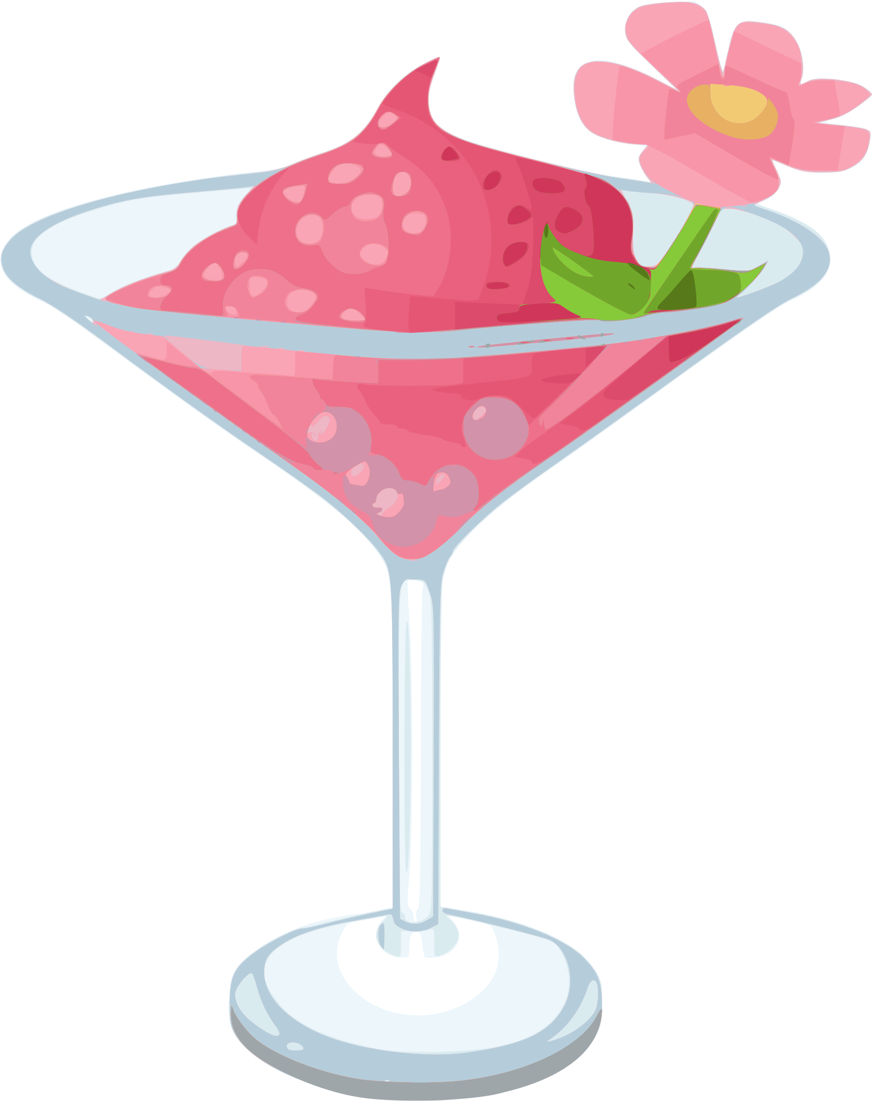 Big Image - Pink Cocktail Clipart (2040x2400)