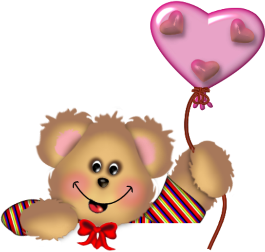Teddy Bear - Great Job Glitter Animated (600x577)