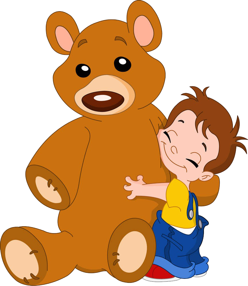 Bear Hug Child Clip Art - Bear Hug Child Clip Art (866x1000)