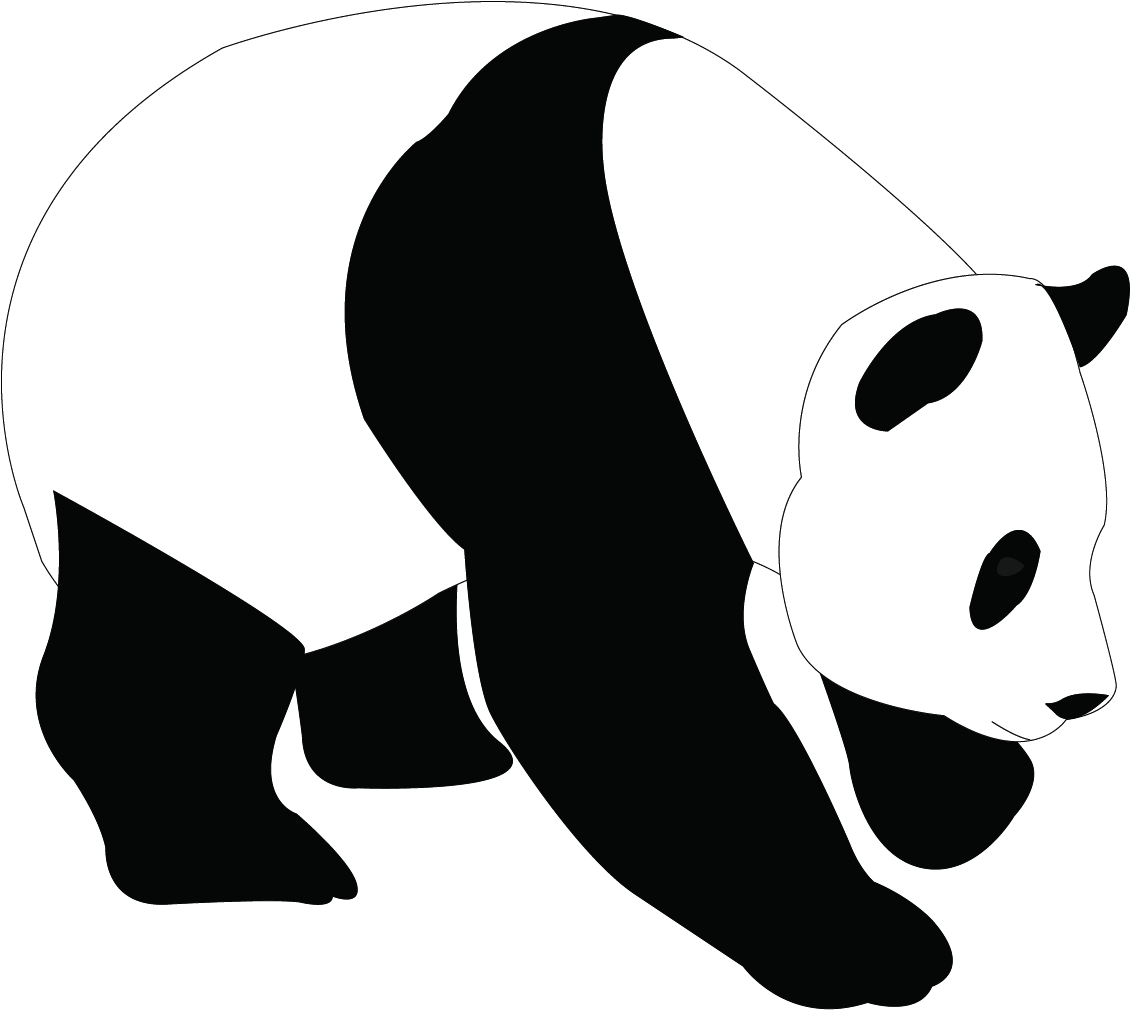 Giant Panda Bear Clip Art - Giant Panda Bear Clip Art (1454x1250)