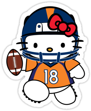 Hello Kitty Peyton Manning - Seattle Seahawks Hello Kitty (375x360)