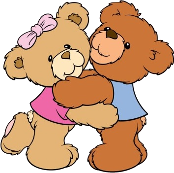 Images Of Cartoon Bears - Friendship Day Wishes In Malayalam (354x351)