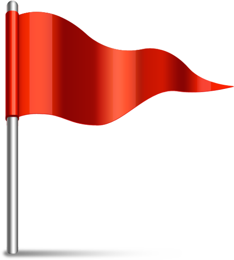 Red Flag Icon Psd - Red Flag Icon Transparent Background (460x512)