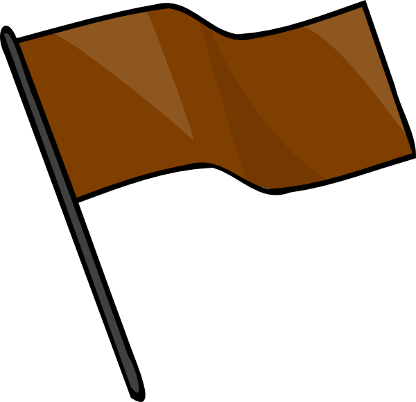 Brown Flag Svg Clip Arts 600 X 580 Px - Brown Flag Clipart (600x580)