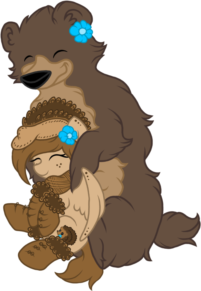 Cartoon Bear Hug Clipart - Hug Bear Cartoon (774x1032)