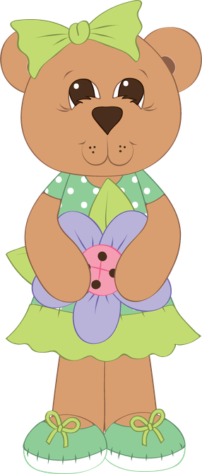 Ursinhos E Ursinhas - Bear (286x668)