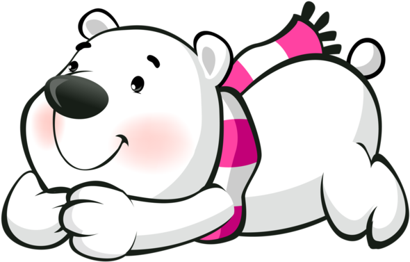 Плюша, Png, Медвежатами, Трубки - Penguin And Polar Bear (600x385)