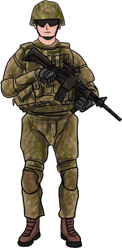 Soldier Clipart - Soldier Clipart (600x1069)