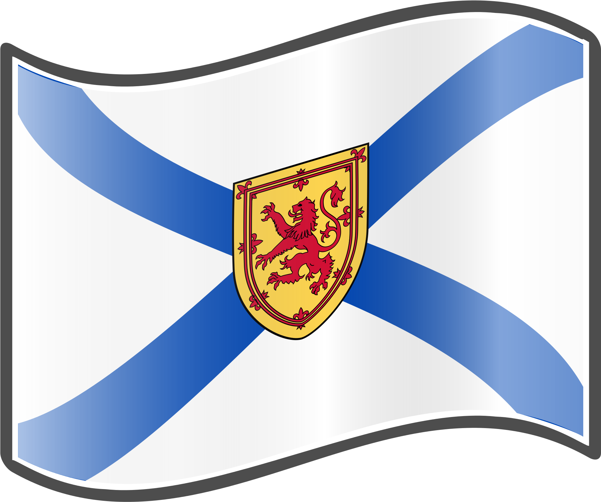 Flag Clipart Nova Scotia - Nova Scotia Flag (2000x2000)