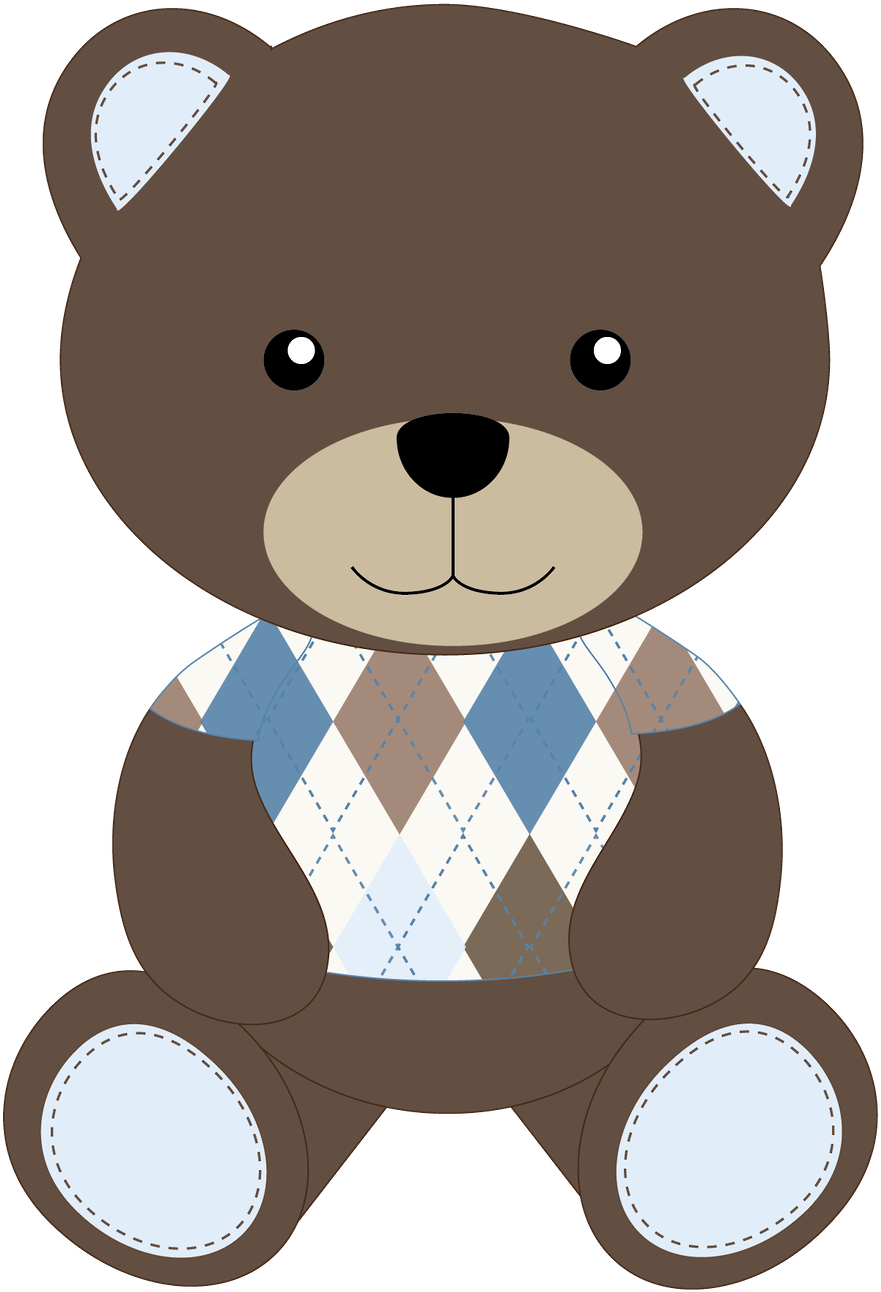 Http - //danimfalcao - Minus - Com/mygimocebbww - Minus - Blau Und Brownteddy-bärn-papier-teller 8 Papierteller (900x1319)