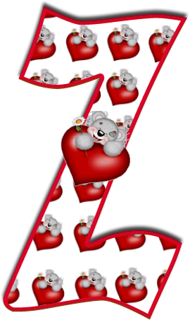 Alfabeto De Tatty Con Corazones - Tatty Teddy Alphabet Letters L (270x453)