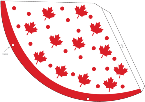 Canada Day Printable Decorations Party Hat - Gallopade Publishing Group Canada Flag Sticker (9780635119681) (500x386)