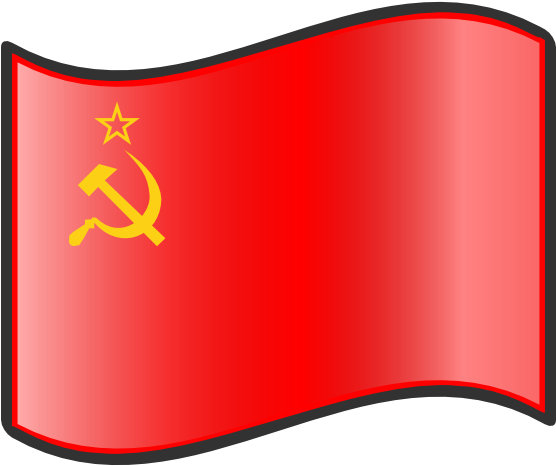 Soviet Russian Flag Clipart - Soviet Union Flag Emoji (555x555)