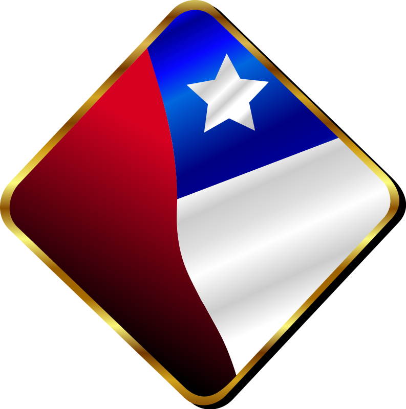 Chilean Pin - Round Chile Flag Clear Backgrouhnd (793x800)