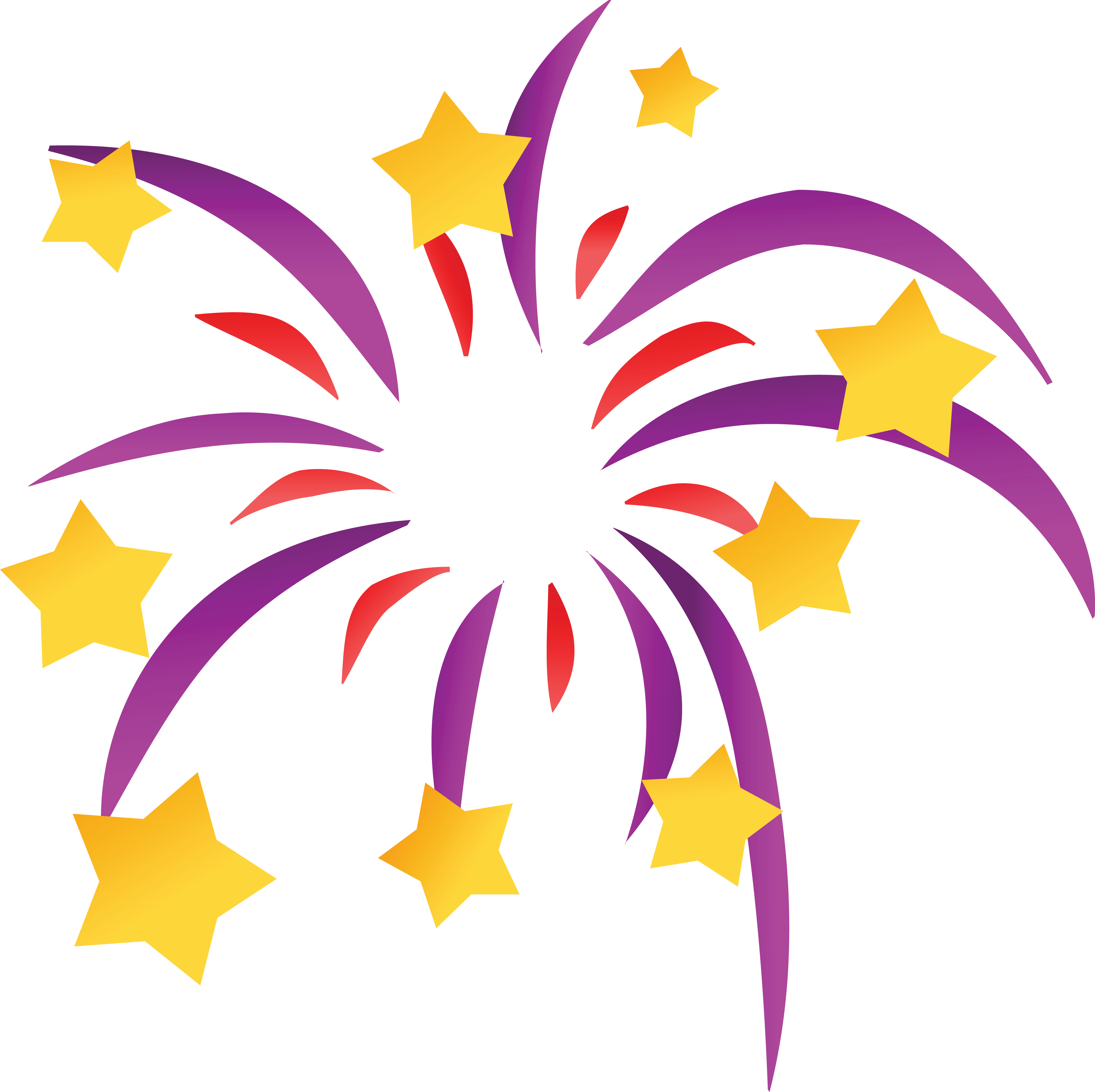 Free Clipart Of A Starry Firework - New Years Eve Icon (4000x3990)