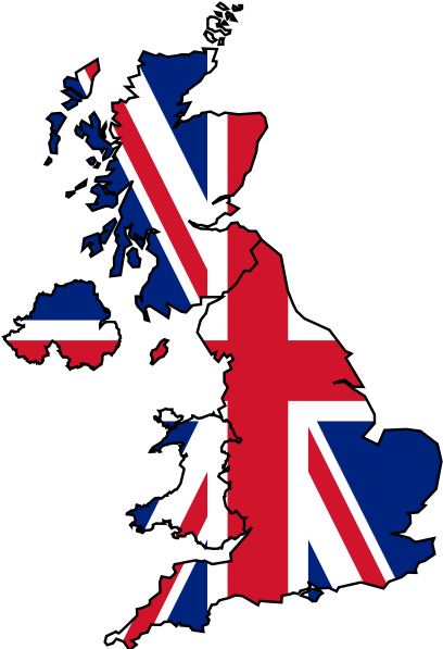 Briton Flag Map - Union Jack Great Britain (432x600)