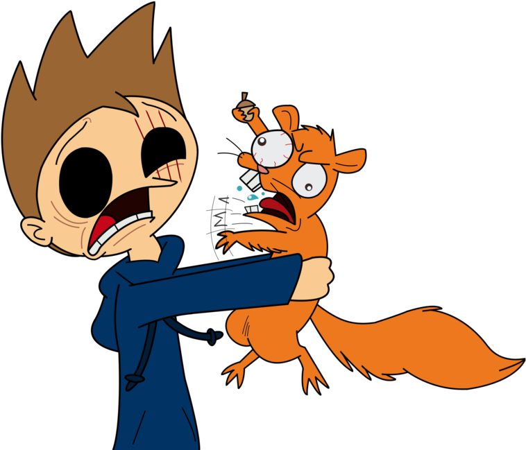 Damn Dirty Squirrels By Kukimao - Fanart Of Eddsworld Tom (800x664)
