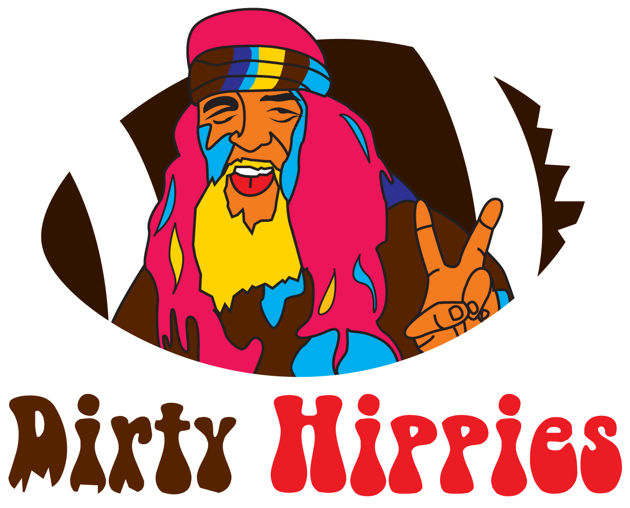 Dirty Hippies Logo - Hippies Logo (1280x1039)