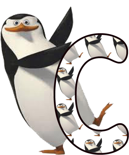 Alfabeto De Los Pingüinos De Madagascar - Penguins Of Madagascar Clipart (450x541)