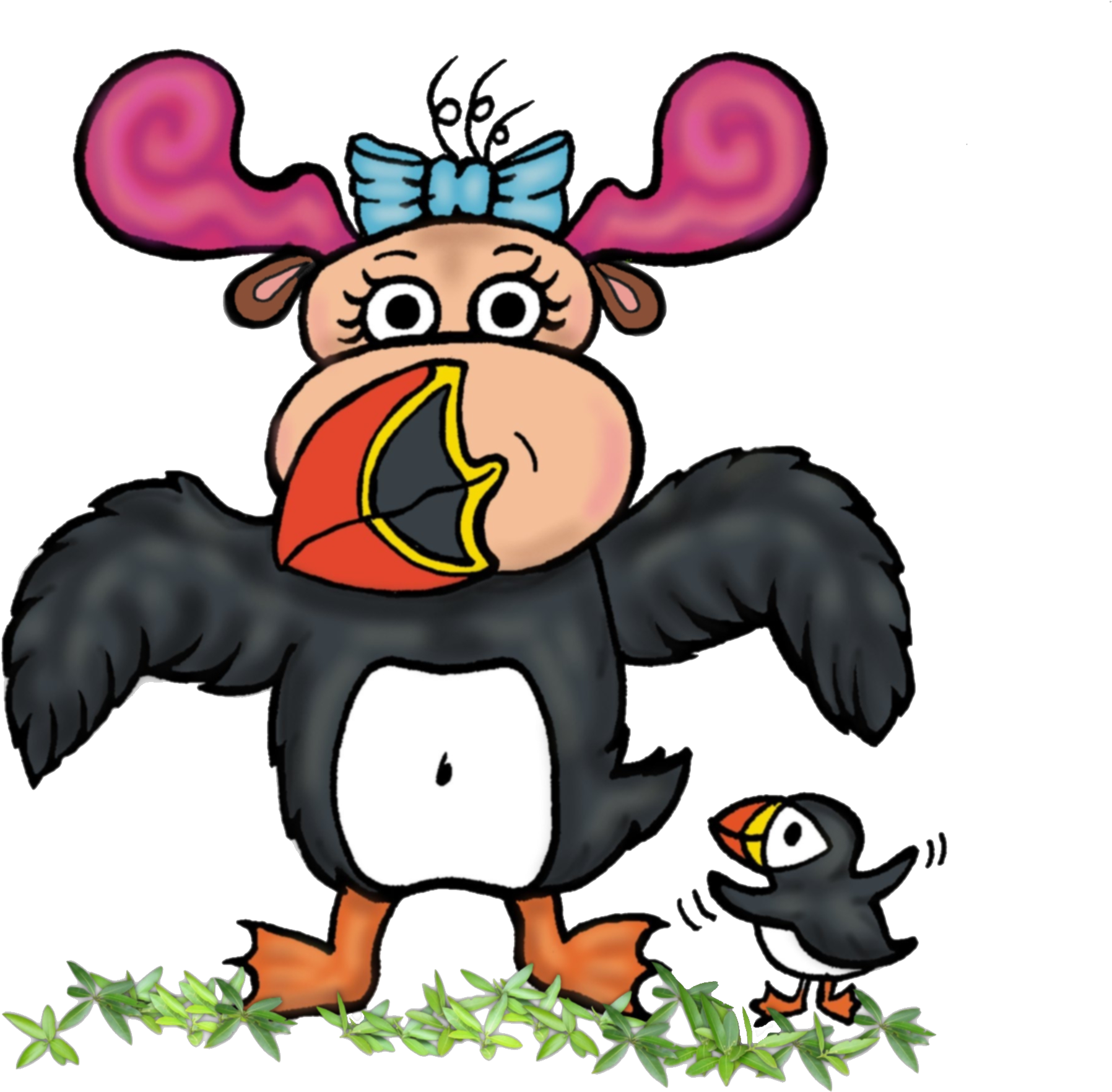 A Quick Change For Moe Moose - Cartoon (2040x1982)