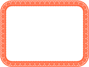 Orange Fourth Sheet Lace Border - Red Certificate Border Transparent (396x306)