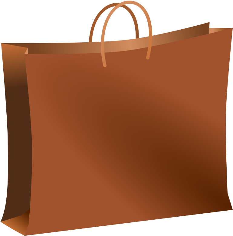 Free Brown Bag - Tas Belanja Vektor (987x1000)