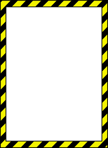 2106 Certificate Frame Border Clip Art Public Domain - Caution Border (366x500)