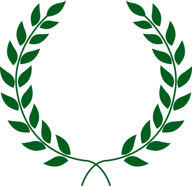 Laurel Wreath Clipart - Laurel Wreath Transparent (618x600)