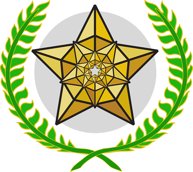 Award, Gold, Trophy, Laurel Wreath, Laurels, Star - 3rd Place (1280x1142)