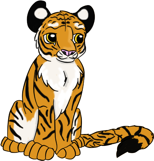 Little Fluffy Tiger Cub By Zeety - Little Fluffy Tiger Cub By Zeety (650x635)