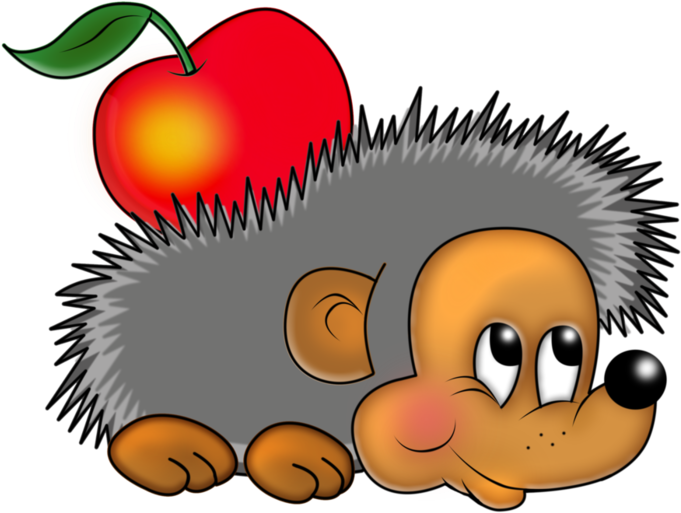 Funny Hedgehog, Cute Clipart, Hedgehogs, Clip Art, - Hedgehog Clipart Png (700x700)