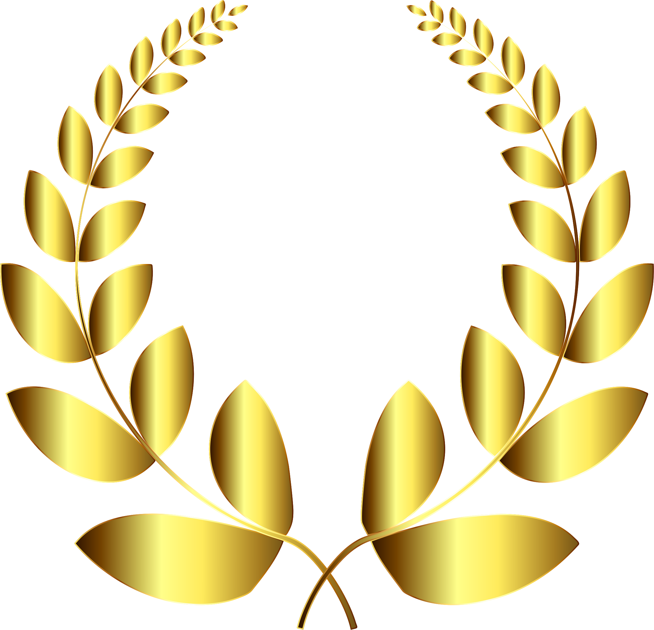 Medium Image - Gold Laurel Wreath Png (2190x2112)
