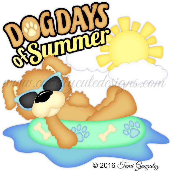 Dog Summer Cliparts - Dog Days (600x600)