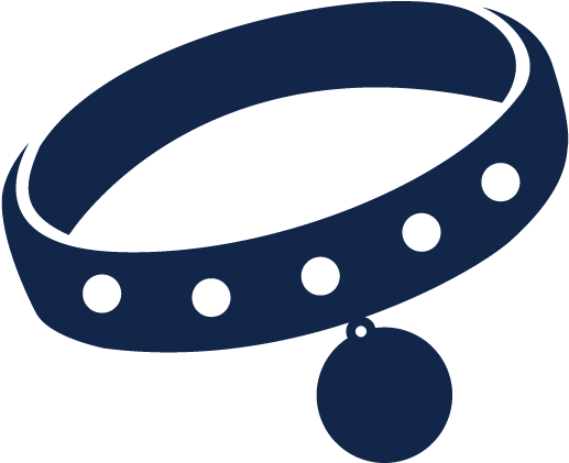 Dog Products - Blue Dog Collar Clipart (750x796)
