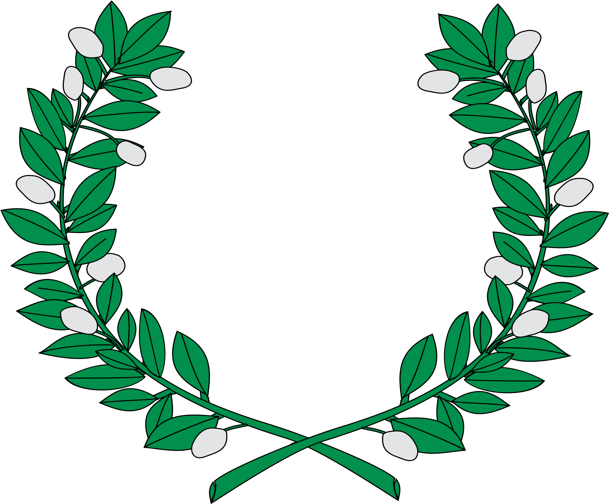 Open - Wreath Coat Of Arms (2000x2000)
