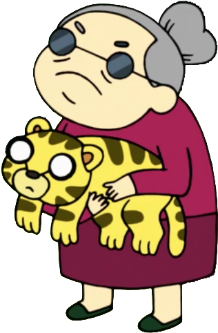 Widow Holding Her Tiger Cub - Widow Adventure Time (328x542)