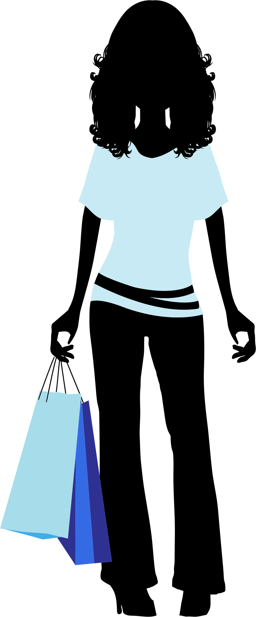 Clipart - Shopping Woman Icon Png (890x2148)