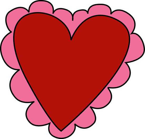 Pink And Red Valentineu0026 - Heart For Valentine's Day (550x527)