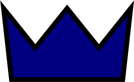 Crown Clipart Navy Blue - Navy Crown (600x600)