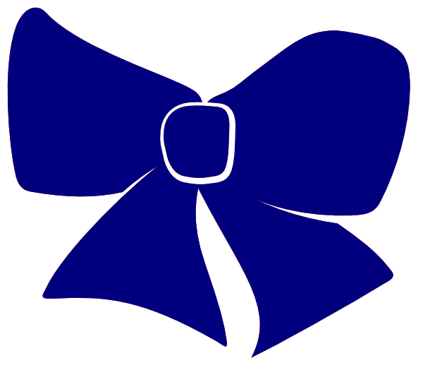 Blue Cheer Bow Clipart (600x524)