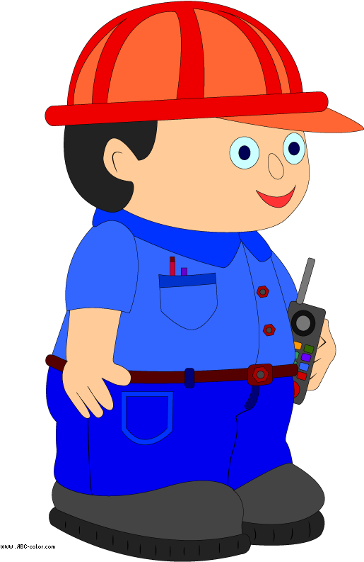 Download Bitmap Clipart Foreman - Cartoon (567x822)
