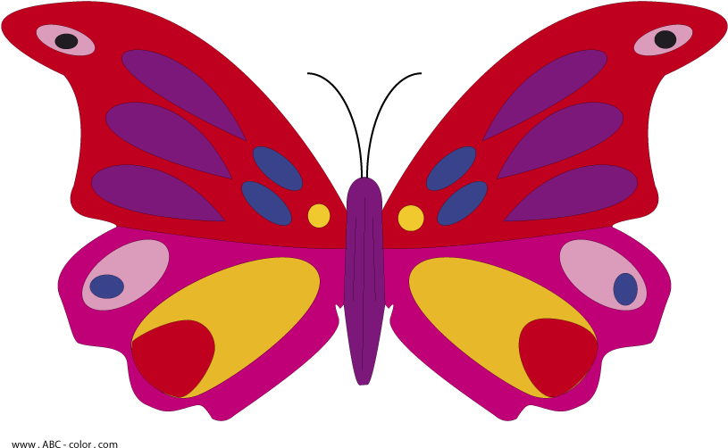 Download Bitmap Clipart Butterfly Butterfly Raster - Метелик Малюнок (822x567)