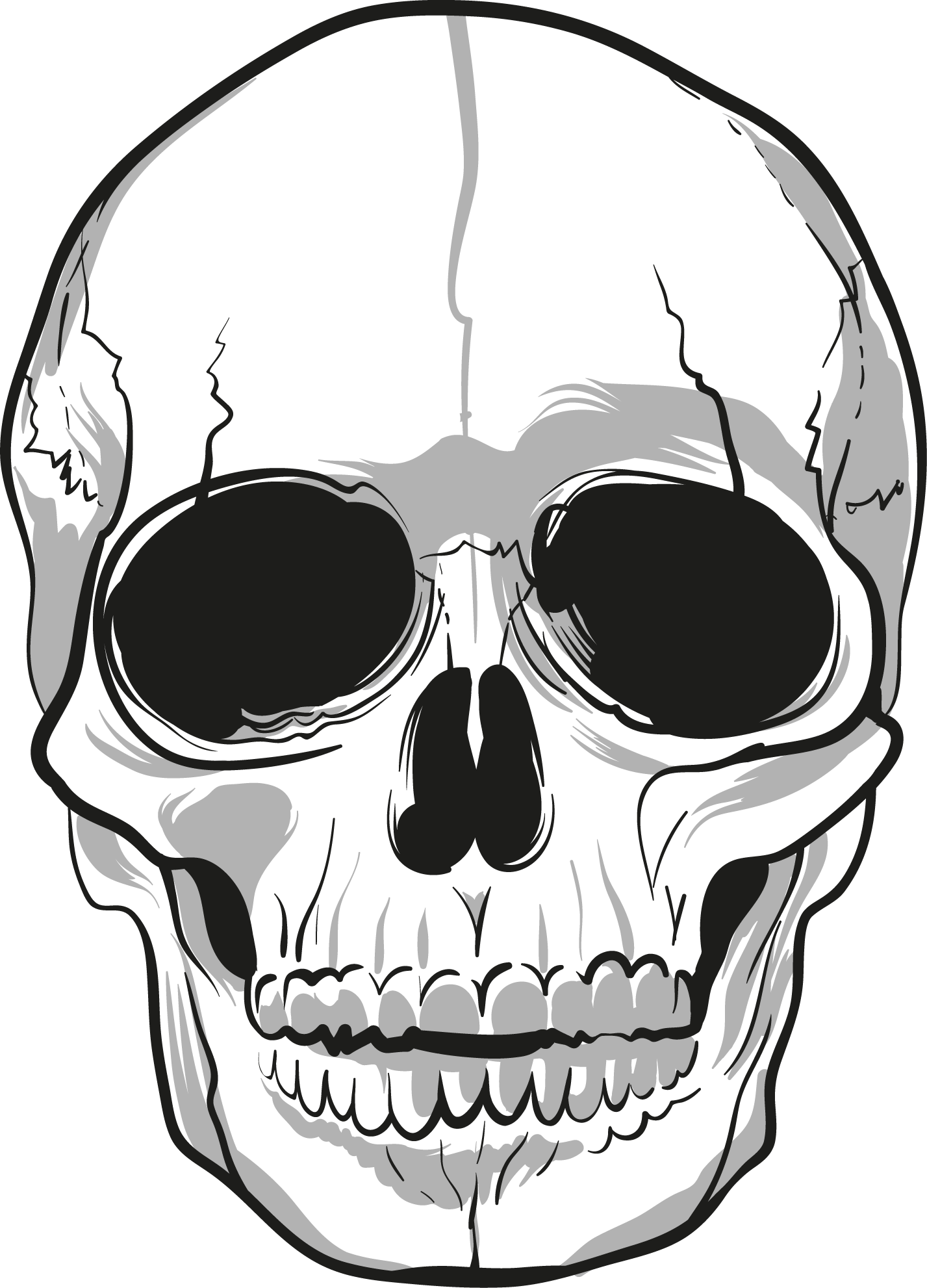 Skull Tattoo Png Transparent Free Images - Png Transparent Skull Png (1427x1982)