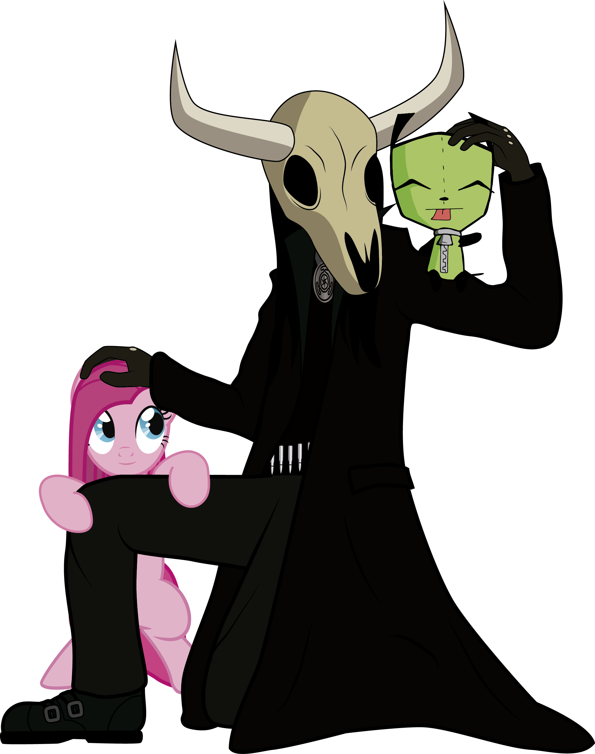 Bull Skull, Pinkie And Gir By J5a4 - Pinkie (2089x2647)
