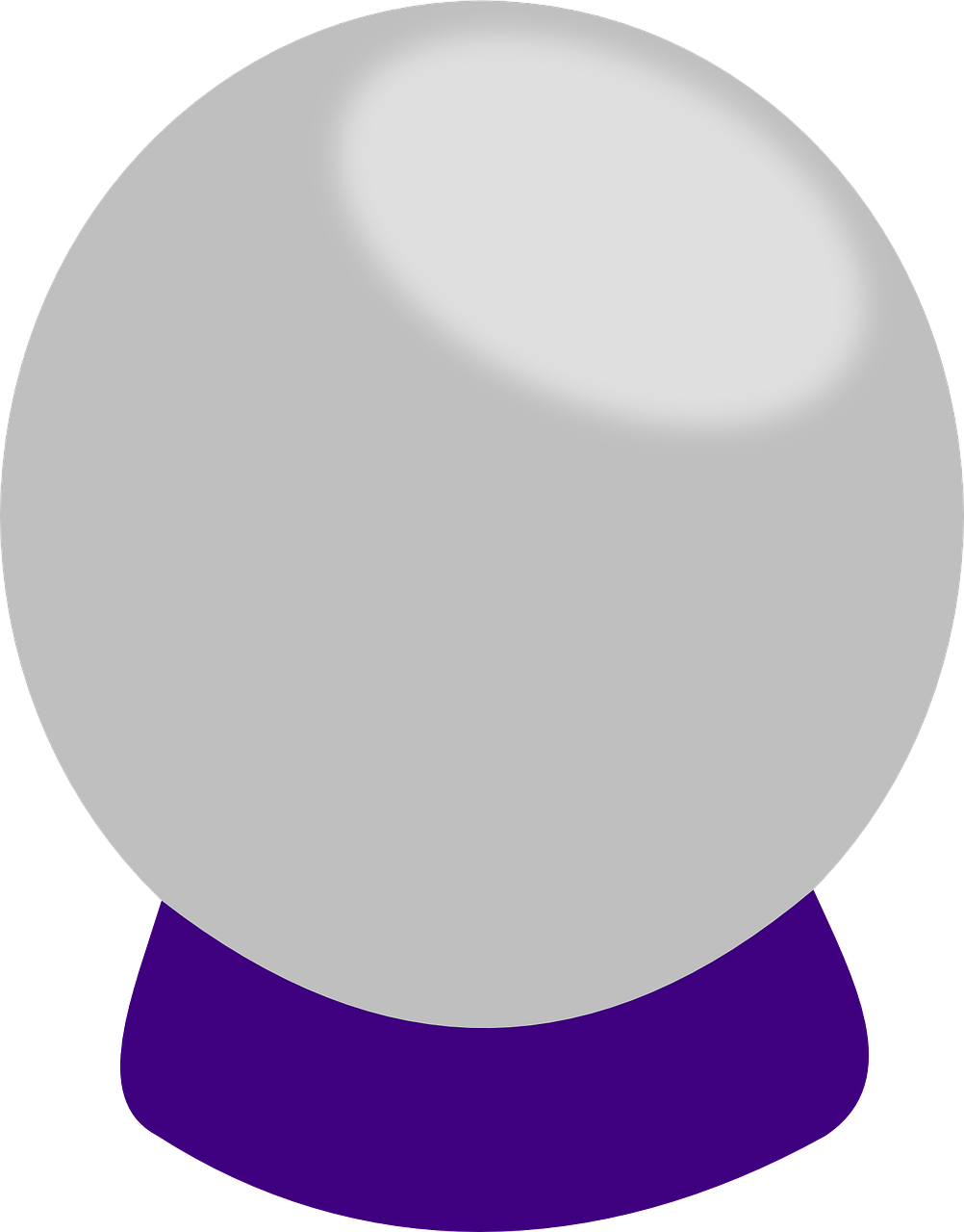 Crystal-309456 - Crystal Ball Clipart Png (1002x1280)