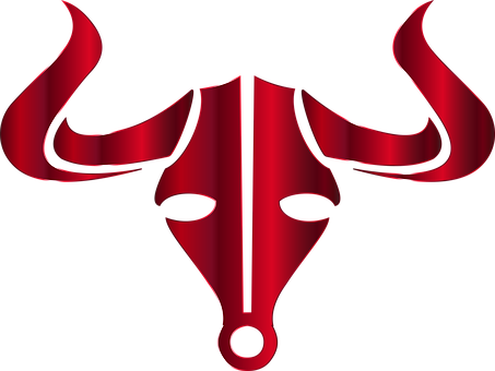 Art Bull Cattle Chromatic Cow Horns Icon L - Bull Logo No Background (453x340)