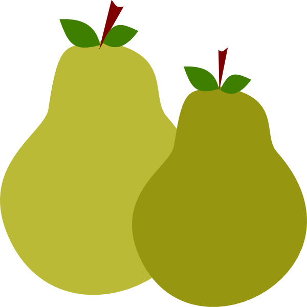 Pair Of Pears Clip Art At Clker - Pears Clipart (600x600)